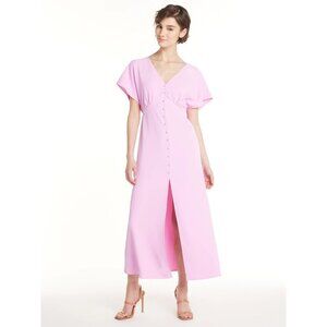 NWT Label Rail x Whatsmitafound pink midi dress size 4